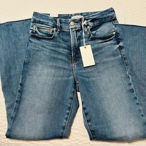 NWT GOOD AMERICAN women’s jeans “Good Legs Crop Mini Boot” size 2 | 26